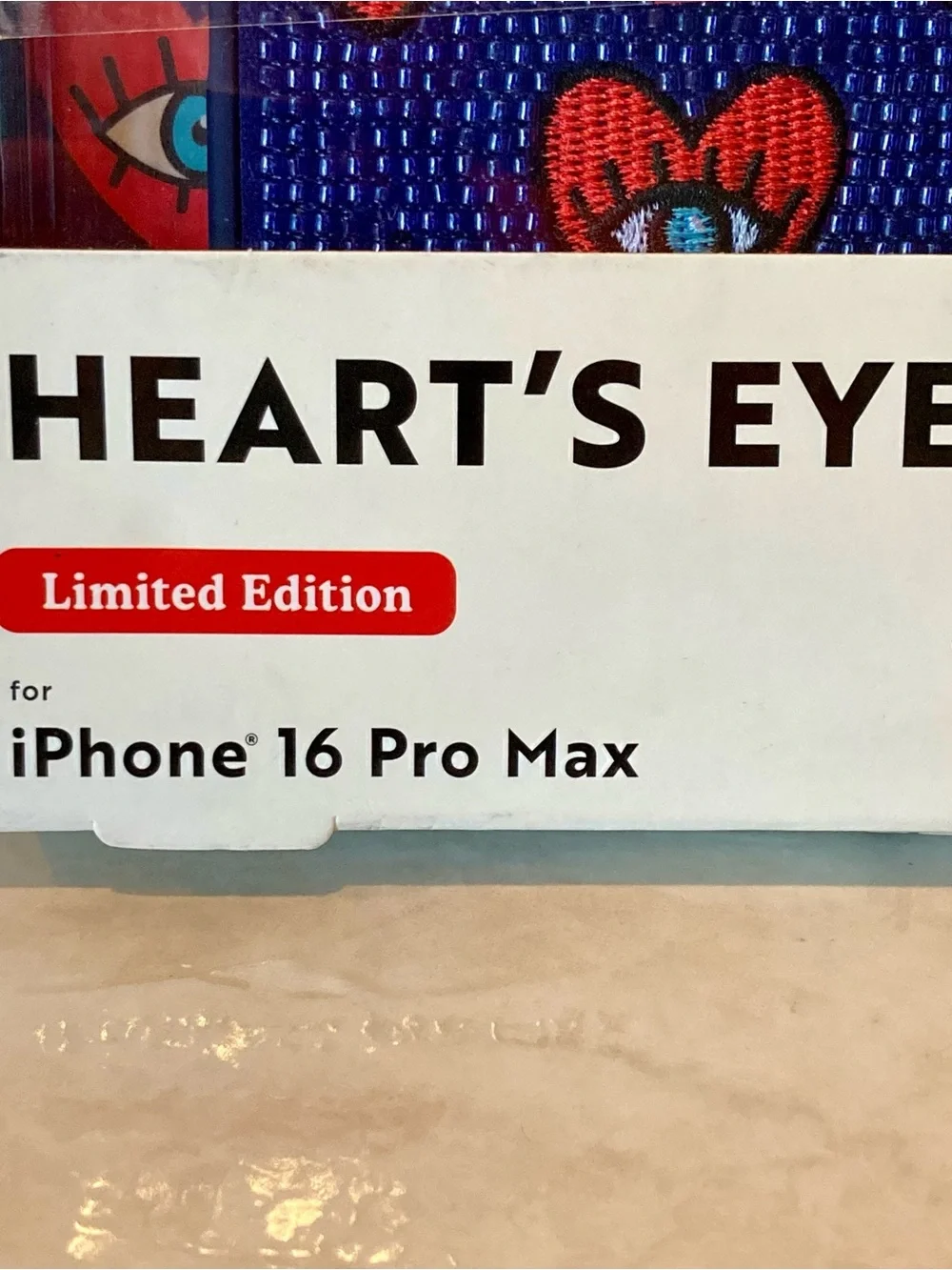 NIB Eye-Catching MVMT Limited Edition Hearts Eye Beaded IPhone 16 Pro Max Case